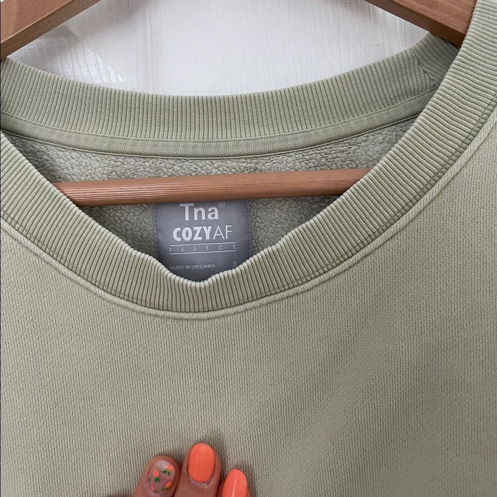 TNA Cozy Fleece Boyfriend Crewneck